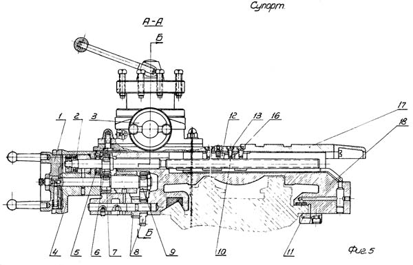 Супорт токарного верстата ТВ-125 Супорт токарного верстата ТВ-125